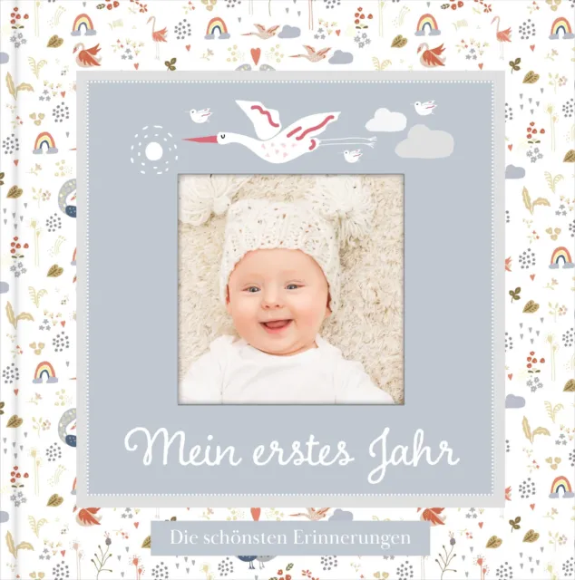 Babyalbum mit Fensterausschnitt für das 1. Lebensjahr zum Eintragen der...