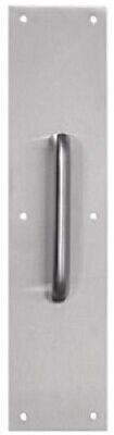 Tell #PP351532, 3-1/2" x 15", Pull Plate, Satin Stainless Steel Finish