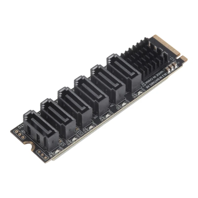 Nvme Pic Riser M.2 NVME PCI-E PCIE X4 X8 X16 to 6 Port 3.0 Adapter Card Riser ...