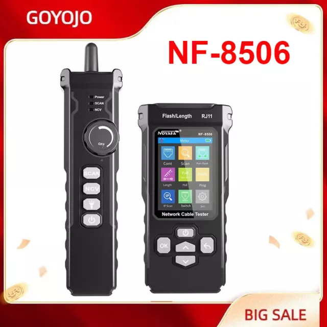 NF-8506 Network Cable Tester Cable Tracker PING test/IP scan/Poe Measure Length