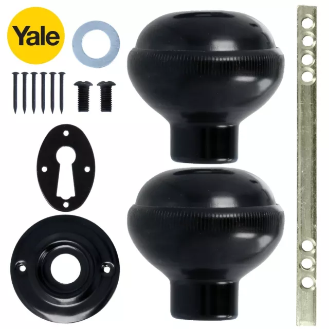 RIM SASHLOCK OR KNOB YALE Interior Outdoor Door Lock Cottage Antique Gate Sash