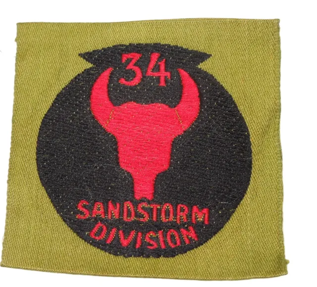 ORIGINAL WWI US Army 34th Infantry Division LIBERTY LOAN Patch Insignia ...