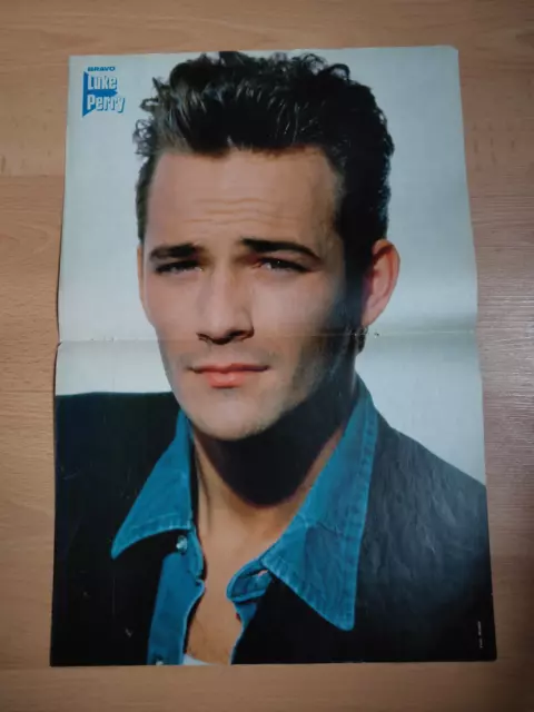 Bravo Doppel-Poster mit Madonna topless und Schauspieler Luke Perry A3 41 x 28 2