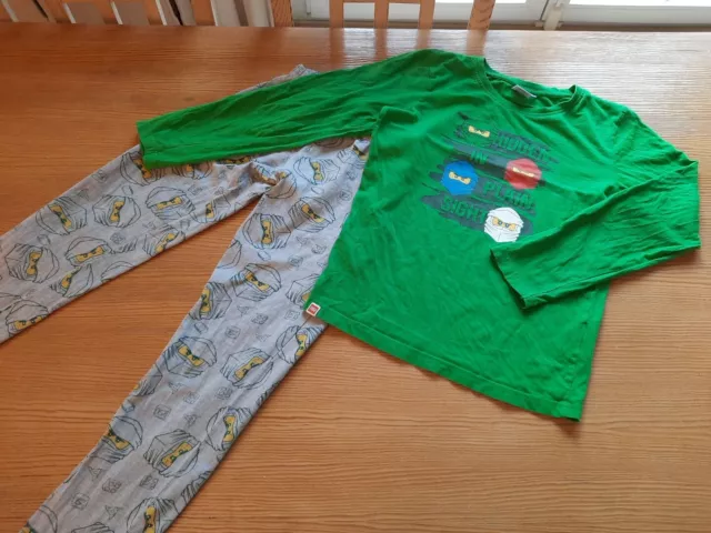 Schlafanzug, Pyjama für Jungen, Gr. 134-140, von Lego Ninja - Wie Neu