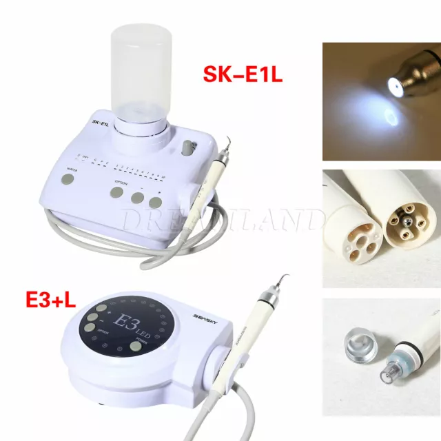 Dental Ultrasonic Scaler w/ LED Handpiece ( 2 Bottles) fit EMS L!`NR