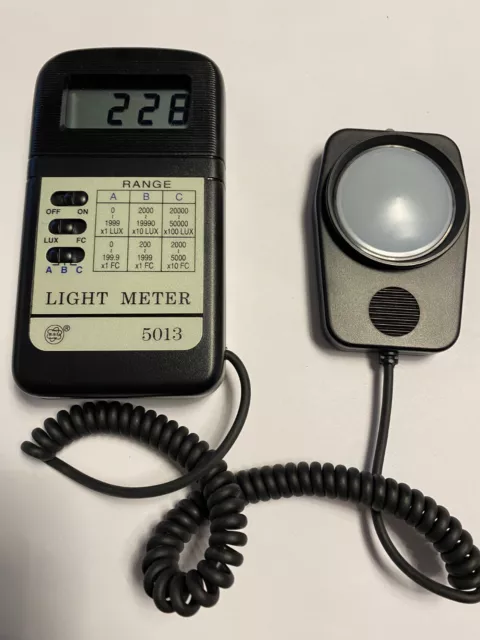 Lichtmeßgerät / Light Meter in Lux oder FC - inkl. Sensor TOP !