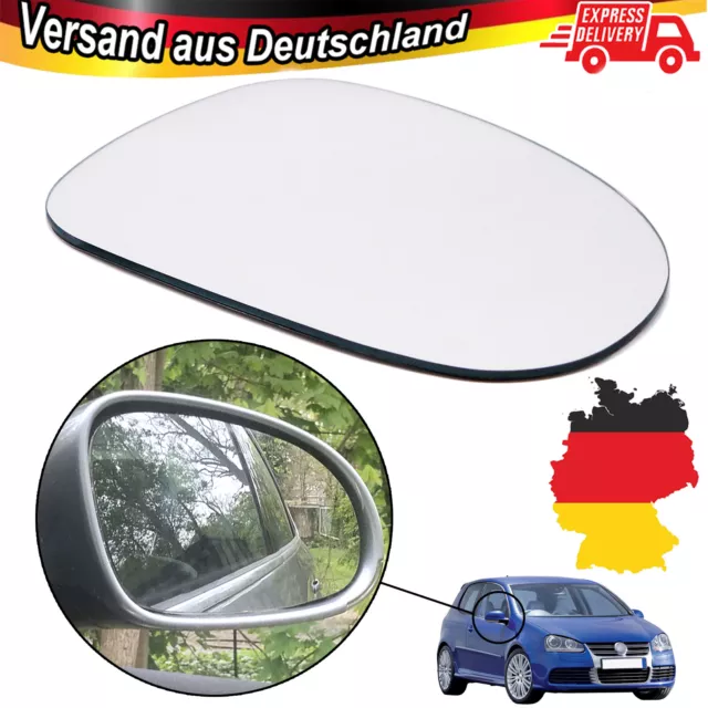 Orig VW Passat B6 Jetta Außenspiegel Spiegelglas Rechts Beheizt Asph  Abblendbar