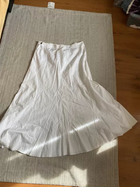 Mexx Maxi Skirt white bohemian size 18  de1