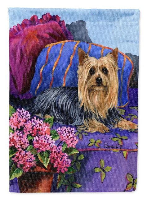 Silky Terrier Luxurious Flag Canvas House Size PPP3192CHF