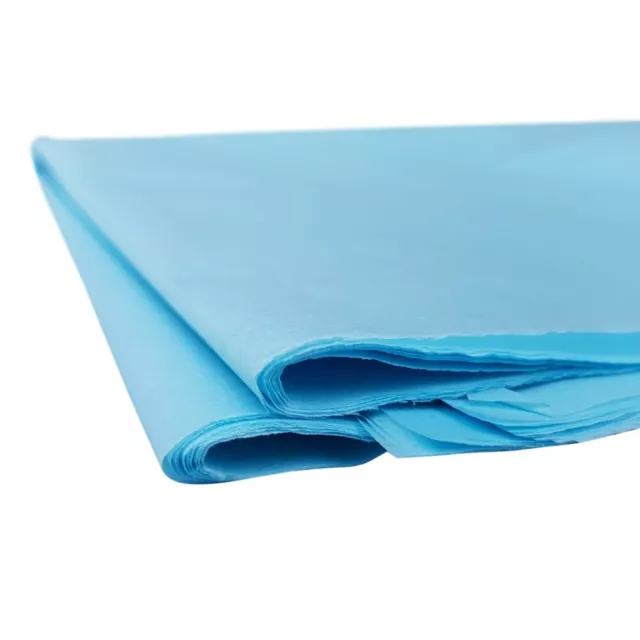 15x20 ZOLL BABY BLAU TUCHPAPIER 375X500MM WEICHE SÄUREFREIE BLÄTTER FÜR GESCHENKVERPACKUNG