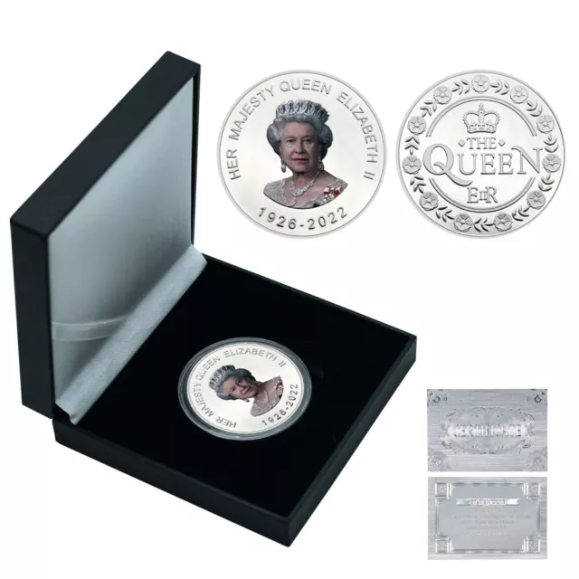 Queen Elizabeth II Silber Münze mit Geschenkbox Gedenkmünze Geburtstagsgeschenk