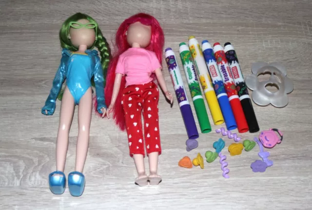 Vintage Whats Her Face Doll Lot Of Mattel Rare City Glam Dolls Extras Picclick