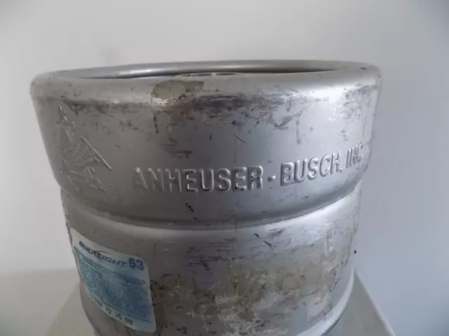Empty Anheuser-Bush, Inc. 7.75 Gallon Draft Beer Keg Made By Portinox S.A. 3
