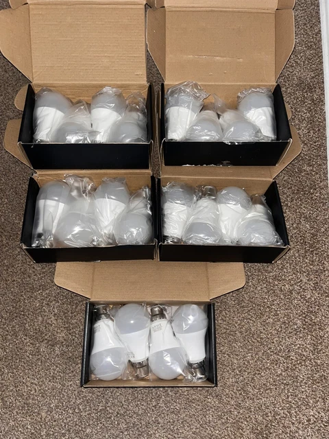20 x A60 B22 LED Glühbirnen 17 W (150w) Tagesweiß 6000K, superhell 1600Lm