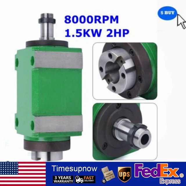 BT30 Spindle Unit CNC Drilling Milling Power Milling Head Waterproof 2HP 8000rpm