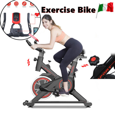 cyclette bicicletta camera fitness cardio allenamento workout palestra casa 12kg