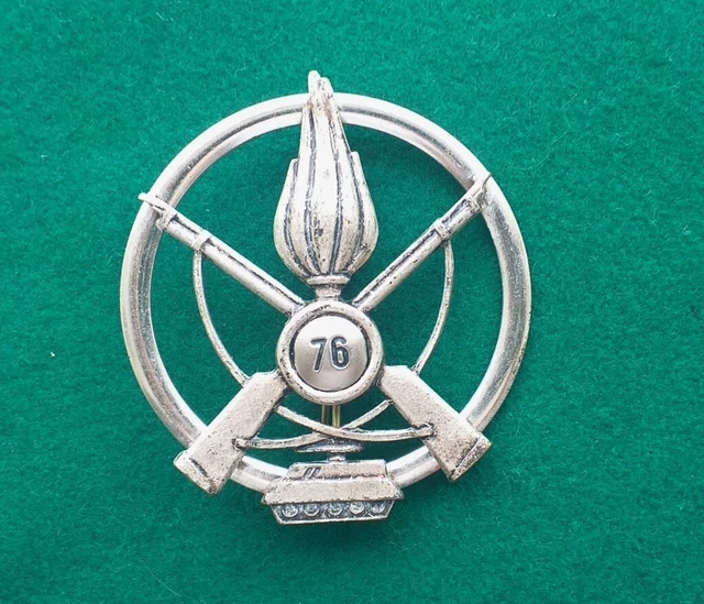 Fregio vintage da basco del 76° Reggimento Fanteria "Napoli" originale completo