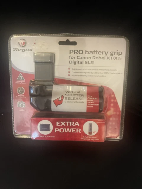Targus Pro Battery Grip Canon Rebel XT/XTi Digital SLR -NEW IN BOX-
