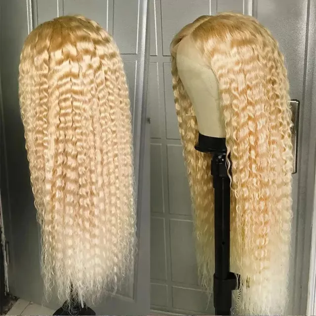 613 blonde human hair lace wig