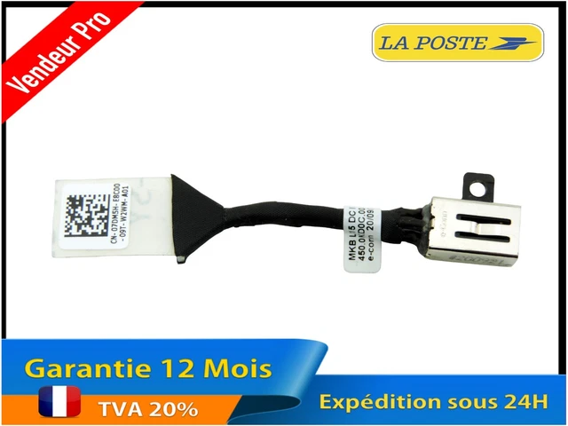DC Jack Power Socket Câble 450.0KD0C.0041 DELL LATITUDE 3410 3412 3510 P129G PC