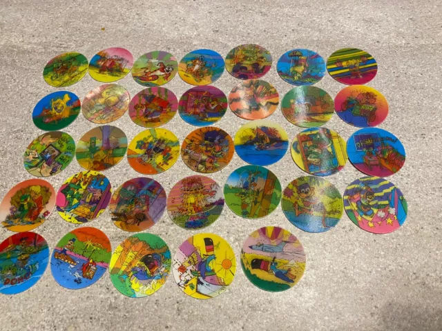 33 Kellogs Coole 3D Caps Pogs - komplette Serie - 90er Jahre - rar