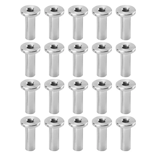 20 pz kit Grommet Maniche Protettive In Acciaio Inox per WirD8O2 1/8 pollici