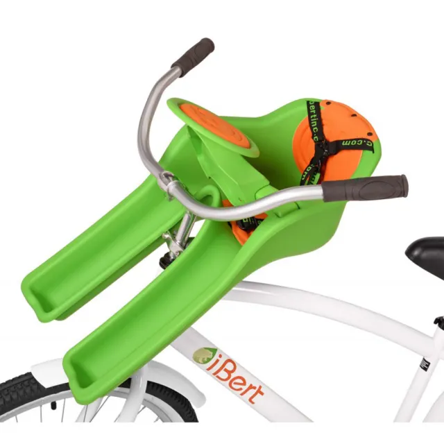 iBert Safe-T-Seat Child Bicycle seat Green Carries Kids 1-4 Years 38 lbs. Max 2