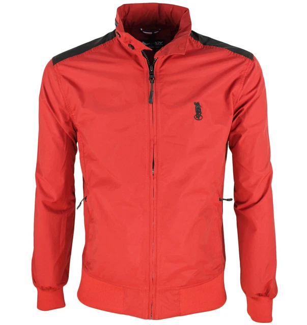 Giubbotto uomo giubbino slim fit con cappuccio giacca estiva impermeabile RDV