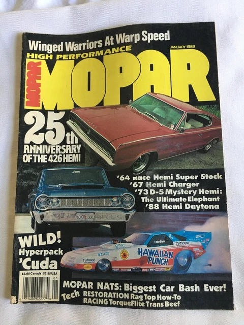 MOPAR HIGH PERFORMANCE Magazine January 1989 Back Issue £5.49 - PicClick UK