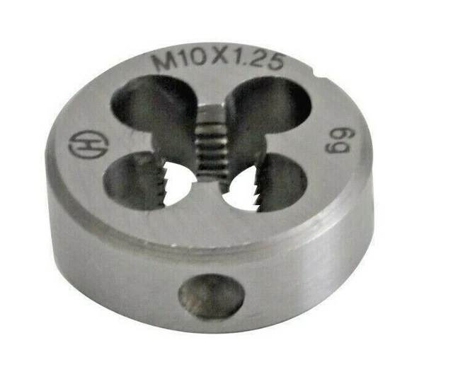 Right Hand Metric Die M10x1.25 Thread HSS