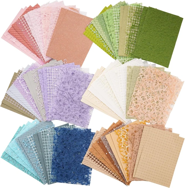 DESEACO Lot De 24 Feuilles De Papier Décoratif Pour Scrapbooking