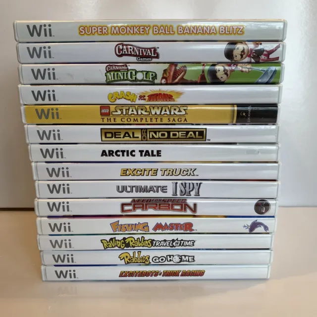 WII GAME LOT 14 Games! All Tested And Complete Racing Games And More $40.02  - PicClick