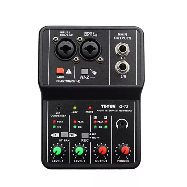 Audio-Interface, professionelle Aufnahme-Soundkarte, 16 Bit/48 kHz, P8W8