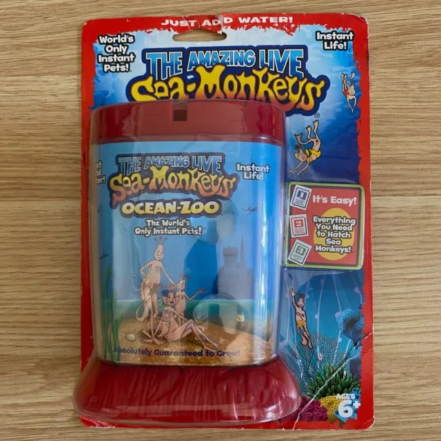 Amazing Live Sea Monkeys Ocean Zoo Marine Aquarium Red - BRAND NEW SEALED