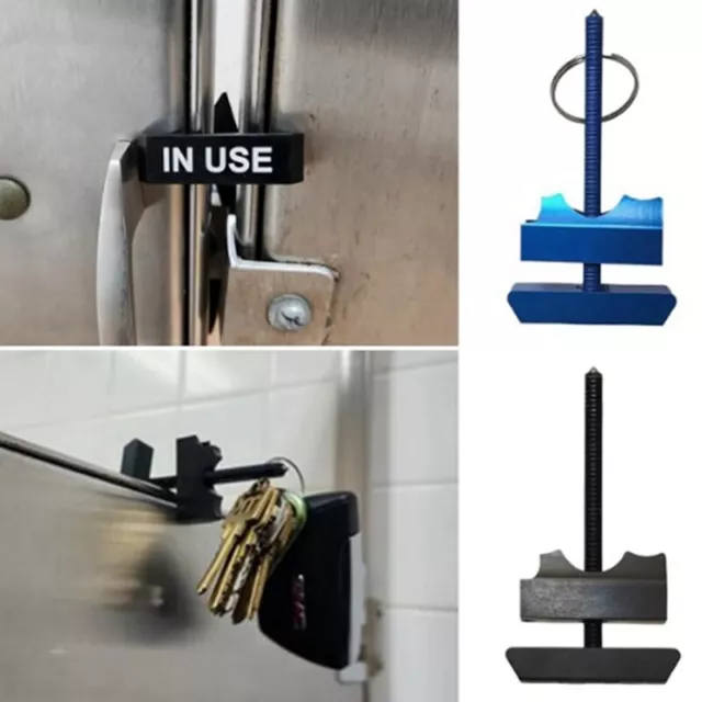 Bathroom Stall Lock Keychain for Hotel Rooms, Shaker Tool X2H51289