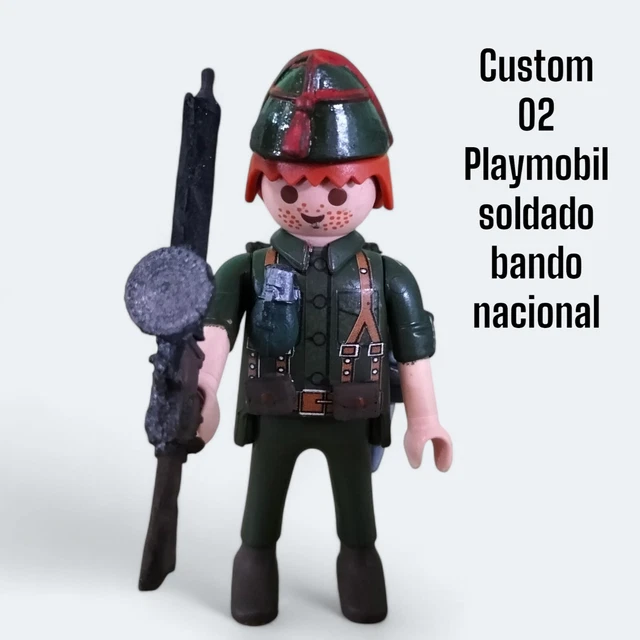 PLAYMOBIL CUSTOM 02 Soldado Bando Nacional Guerra Civil Española EUR 12,99 - ES