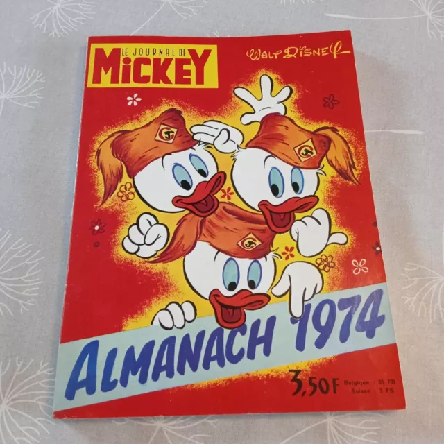 ALMANACH - LE JOURNAL DE MICKEY - année 1974