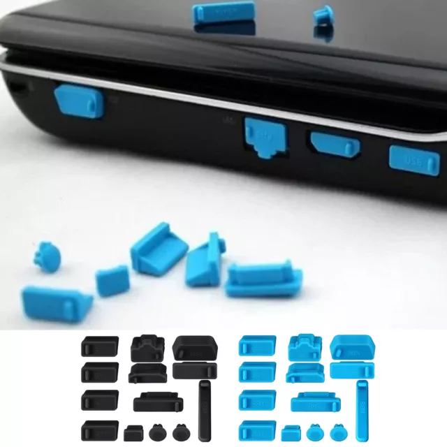 13PCS Universal Anti Dust Stopper Dust Plug for Laptop USB Port Protector Covers