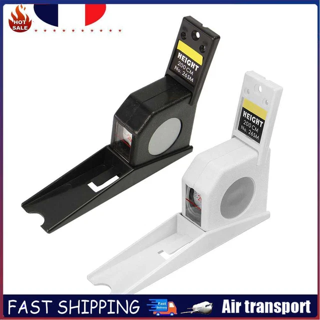 2m Wall Mounted Retractable Tape Measure Height Meter for Home Hospital School