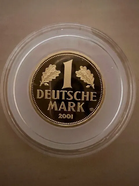 Deutschland 1 DM Goldmark Goldmünze  12g 999,9 / 1000 -J-