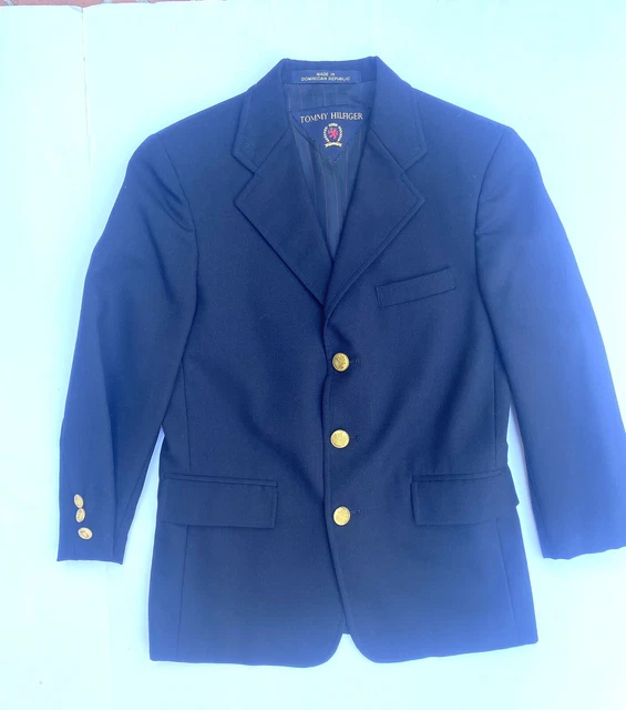 Boys Tommy Hilfiger Navy Blue BLAZER  Size 10R
