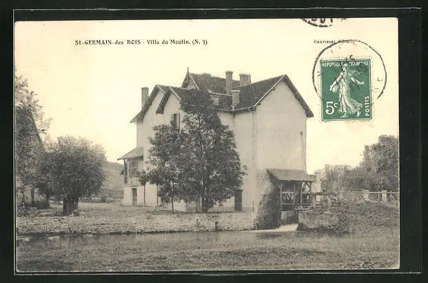 CPA Saint-Germain-des-Bois, Villa du Moulin