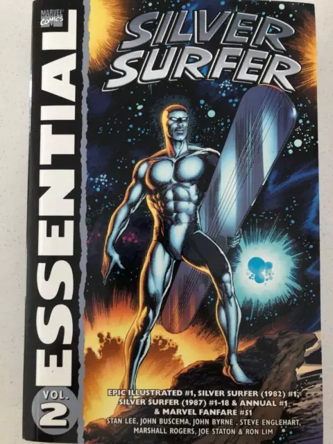 Essential Silver Surfer Vol. 2 (Marvel) Stan Lee John Buscema John Byrne Etc!