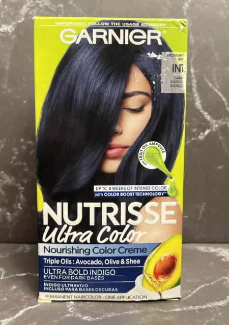 Garnier Nutrisse Midnight Iris IN1 Dark Intense Indigo Permanent Hair Color