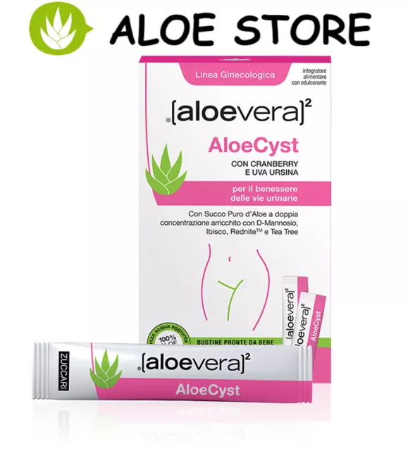 ZUCCARI [ALOE VERA]x2 - AloeCyst 15 bustine da 10ml Benessere delle vie urinarie