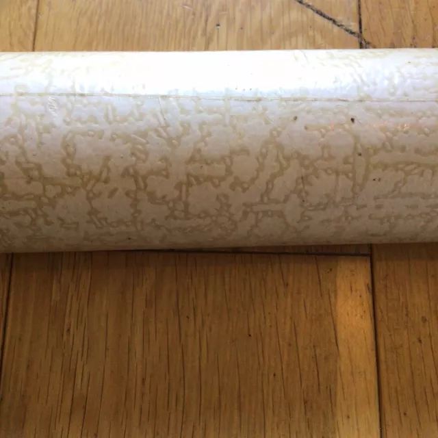Old Vintage Retro Unused Beige & Cream Abstract Pattern Wallpaper From Crown