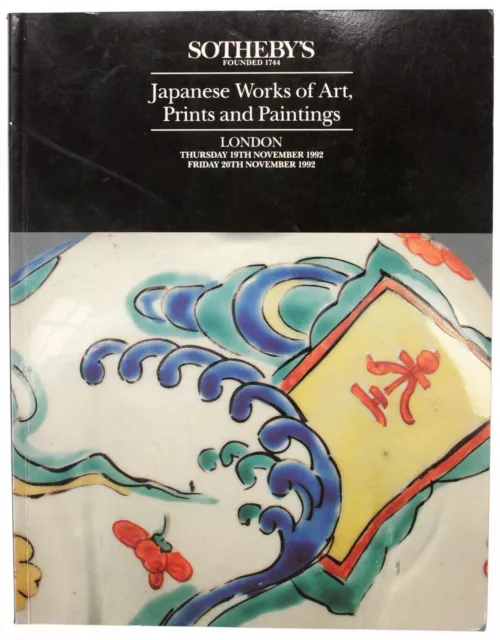 Sotheby's Catalog Japanese Works of Art Prints and Paintings Ceramics Netsuke