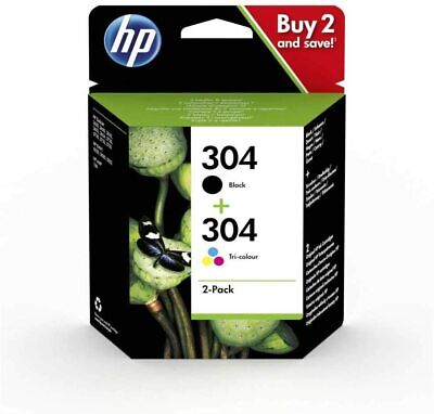HP 304 MULTIPACK CARTUCCE ORIGINALI (NERO, Colore) per HP Deskjet 2er,