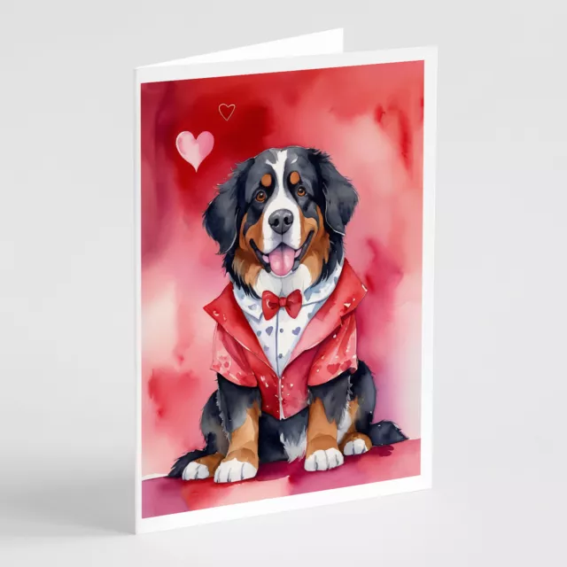 Bernese Mountain Dog My Valentine Cards Envelopes Pack of 8 DAC5286GCA7P