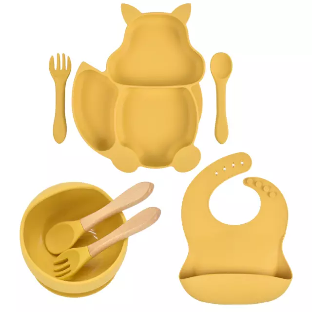 Food Grade Silicone Baby Feeding Tableware Set BPA Approved